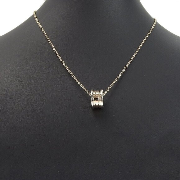 BVLGARI perfect mistake Bee zero 1 B-zero1 Necklace PG/WG - Picture 3 of 6